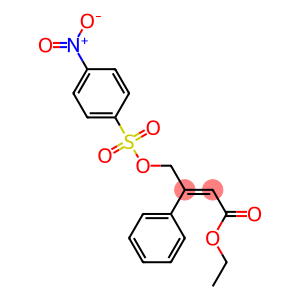 4-[[(p-Nitrophenyl)sulfonyl]oxy]-3-phenyl-2-butenoic acid ethyl ester