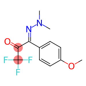 1-(Dimethylhydrazono)-1-(4-methoxyphenyl)-3,3,3-trifluoro-2-propanone