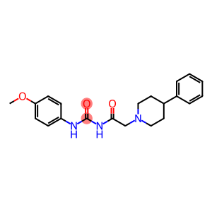 1-(p-Methoxyphenyl)-3-[(4-phenylpiperidino)acetyl]urea