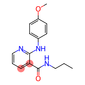 2-(p-Methoxyanilino)-N-propylnicotinamide