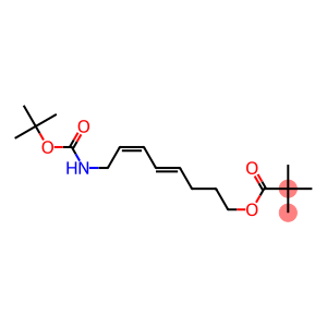 Pivalic acid [(4E,6Z)-8-[(tert-butyloxycarbonyl)amino]-4,6-octadienyl] ester