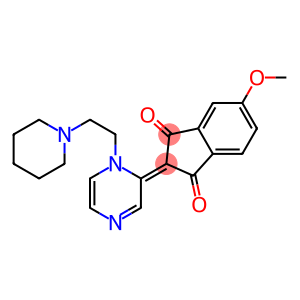 2-[1-(2-Piperidinoethyl)-pyrazin-2(1H)-ylidene]-5-methoxy-indane-1,3-dione