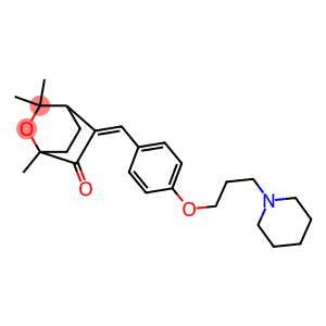 5-[4-[3-Piperidinopropoxy]benzylidene]-1,3,3-trimethyl-2-oxabicyclo[2.2.2]octan-6-one