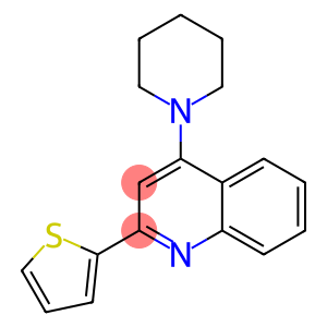 4-(1-piperidinyl)-2-(2-thienyl)quinoline