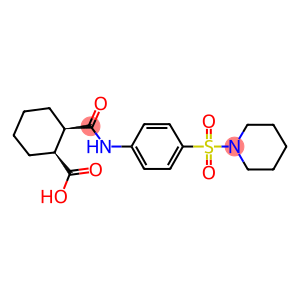 2-{[4-(piperidin-1-ylsulfonyl)anilino]carbonyl}cyclohexanecarboxylic acid