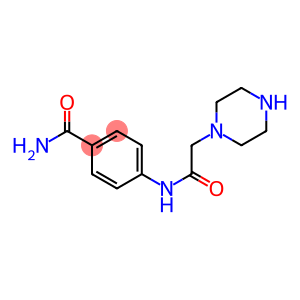 4-[2-(piperazin-1-yl)acetamido]benzamide