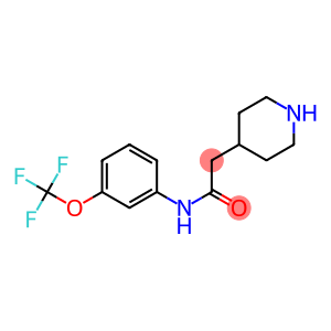 2-(piperidin-4-yl)-N-[3-(trifluoromethoxy)phenyl]acetamide