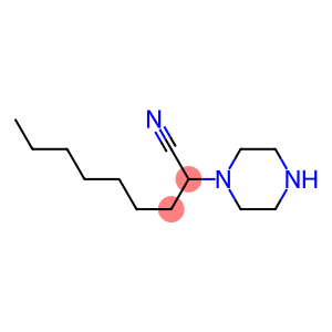 2-(piperazin-1-yl)nonanenitrile