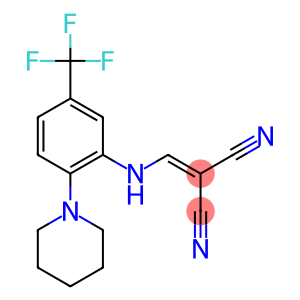 2-{[2-piperidino-5-(trifluoromethyl)anilino]methylidene}malononitrile