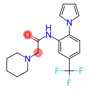 2-piperidino-N-[2-(1H-pyrrol-1-yl)-5-(trifluoromethyl)phenyl]acetamide