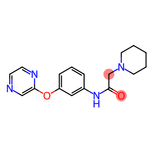 2-piperidino-N-[3-(2-pyrazinyloxy)phenyl]acetamide