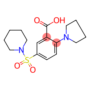 5-(PIPERIDIN-1-YLSULFONYL)-2-PYRROLIDIN-1-YLBENZOIC ACID