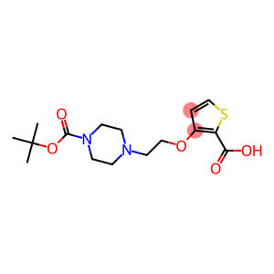 3-(2-Piperazin-1-ylethoxy)thiophene-2-carboxylic acid, N4-BOC protected