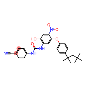 p-[3-[2-Hydroxy-4-nitro-5-[p-(1,1,3,3-tetramethylbutyl)phenoxy]phenyl]ureido]benzonitrile