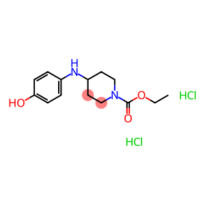 4-P-HYDROXYPHENYLAMINO-N-CARBETHOXYPIPERIDINEDIHYDROCHLORIDE