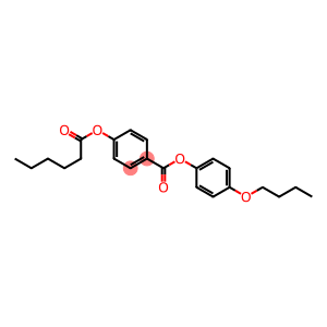 p-Hexanoyloxybenzoic acid p-butoxyphenyl ester