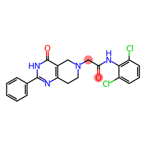 2-[(2-Phenyl-3,4,5,6,7,8-hexahydro-4-oxopyrido[4,3-d]pyrimidin)-6-yl]-2',6'-dichloroacetanilide