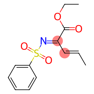 2-(Phenylsulfonylimino)-3-pentenoic acid ethyl ester