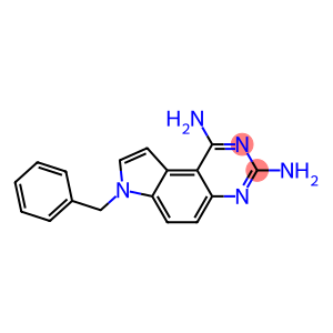 7-(Phenylmethyl)-7H-pyrrolo[3,2-f]quinazoline-1,3-diamine