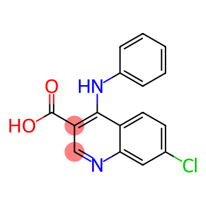 4-[[Phenyl]amino]-7-chloroquinoline-3-carboxylic acid