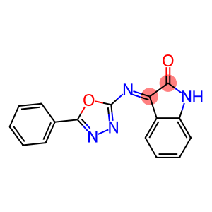 3-[(5-Phenyl-1,3,4-oxadiazol-2-yl)imino]-2-indolinone