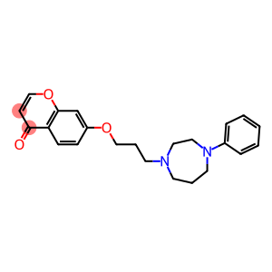 7-[3-(4-Phenyl-1,4-diazacycloheptan-1-yl)propyloxy]-4H-1-benzopyran-4-one