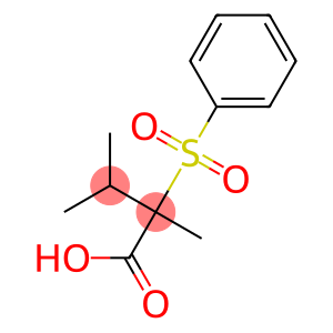 2-Phenylsulfonyl-2,3-dimethylbutanoic acid