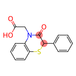 2-Phenyl-2,3-dihydro-3-oxo-4H-1,4-benzothiazine-4-acetic acid