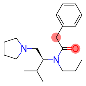 2-(Phenyl)-N-propyl-N-[(S)-2-methyl-1-(1-pyrrolidinylmethyl)propyl]acetamide