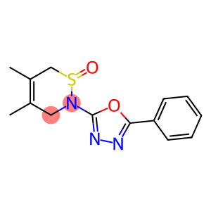 2-(2-Phenyl-1,3,4-oxadiazol-5-yl)-4,5-dimethyl-3,6-dihydro-2H-1,2-thiazine 1-oxide