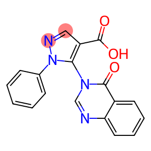 1-Phenyl-5-[(3,4-dihydro-4-oxoquinazolin)-3-yl]-1H-pyrazole-4-carboxylic acid