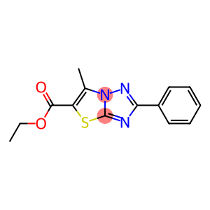 2-Phenyl-6-methylthiazolo[3,2-b][1,2,4]triazole-5-carboxylic acid ethyl ester