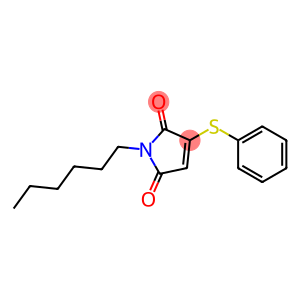 2-Phenylthio-N-hexylmaleimide