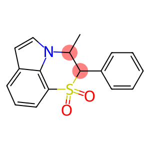 2-Phenyl-3-methyl-2,3-dihydropyrrolo[1,2,3-de]-1,4-benzothiazine 1,1-dioxide