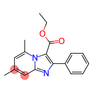 2-Phenyl-5-methyl-7-methylimidazo[1,2-a]pyridine-3-carboxylic acid ethyl ester