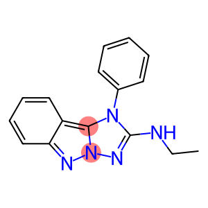 1-Phenyl-2-ethylamino-1H-[1,2,4]triazolo[1,5-b]indazole