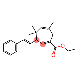 3-(2-Phenylethenyl)-4,4,6-trimethyl-1,5-cycloheptadiene-1-carboxylic acid ethyl ester