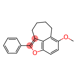 2-Phenyl-7-methoxy-3,4,5,6-tetrahydrocyclohepta[cd]benzofuran