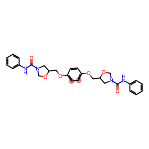 5,5'-[1,4-Phenylenebis(oxy)bis(methylene)]bis(N-phenyloxazolidine-3-carboxamide)