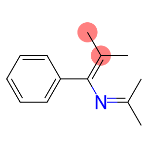 1-Phenyl-1-[(methyl)(methyl)methyleneamino]-2-methyl-1-propene