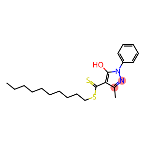 1-Phenyl-3-methyl-5-hydroxy-1H-pyrazole-4-dithiocarboxylic acid decyl ester