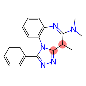 1-Phenyl-4-methyl-5-(dimethylamino)-4H-[1,2,4]triazolo[4,3-a][1,5]benzodiazepine