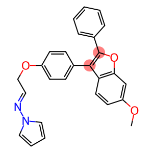 2-Phenyl-3-[4-(2-pyrrolizinoethoxy)phenyl]-6-methoxybenzofuran