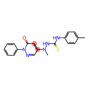 2-Phenyl-5-[1-methyl-2-[4-methylphenylamino(thiocarbonyl)]hydrazino]pyridazin-3(2H)-one