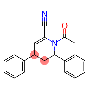 2-Phenyl-1-acetyl-1,2,3,4-tetrahydro-4-phenylpyridine-6-carbonitrile