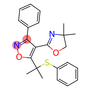 3-Phenyl-4-(4,4-dimethyl-2-oxazolin-2-yl)-5-[1-methyl-1-(phenylthio)ethyl]isoxazole