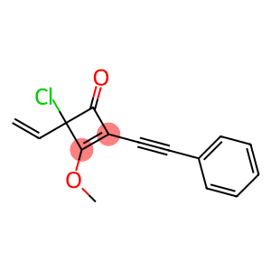 2-(Phenylethynyl)-4-vinyl-4-chloro-3-methoxycyclobuta-2-en-1-one