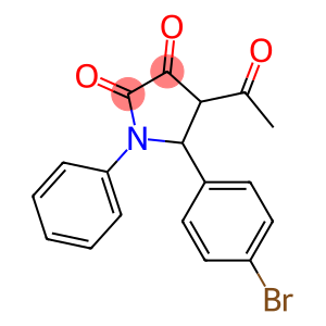 1-Phenyl-4-acetyl-5-(4-bromophenyl)pyrrolidine-2,3-dione