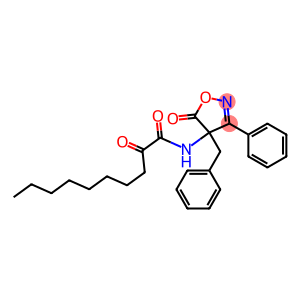 3-Phenyl-4-benzyl-4-[(1,2-dioxodecyl)amino]isoxazol-5(4H)-one