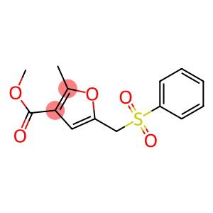 5-Phenylsulfonylmethyl-2-methylfuran-3-carboxylic acid methyl ester